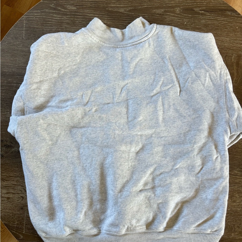 Fabletics Gray Quarter-Zip Sweater - image 3